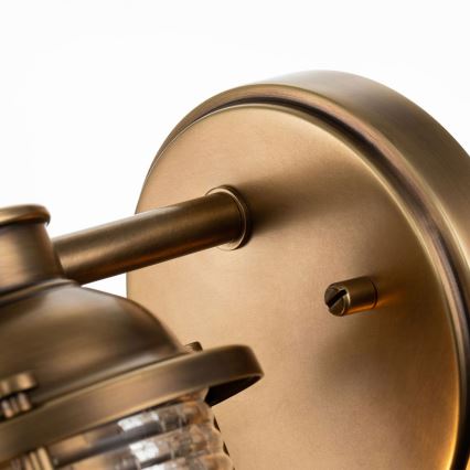 Quintiesse - Applique da esterno ASHLAND BAY 1xE27/60W/230V IP44 bronzo