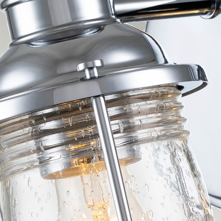 Quintiesse - Lampada da parete per esterni ASHLAND BAY 1xE27/60W/230V IP44 cromo lucido