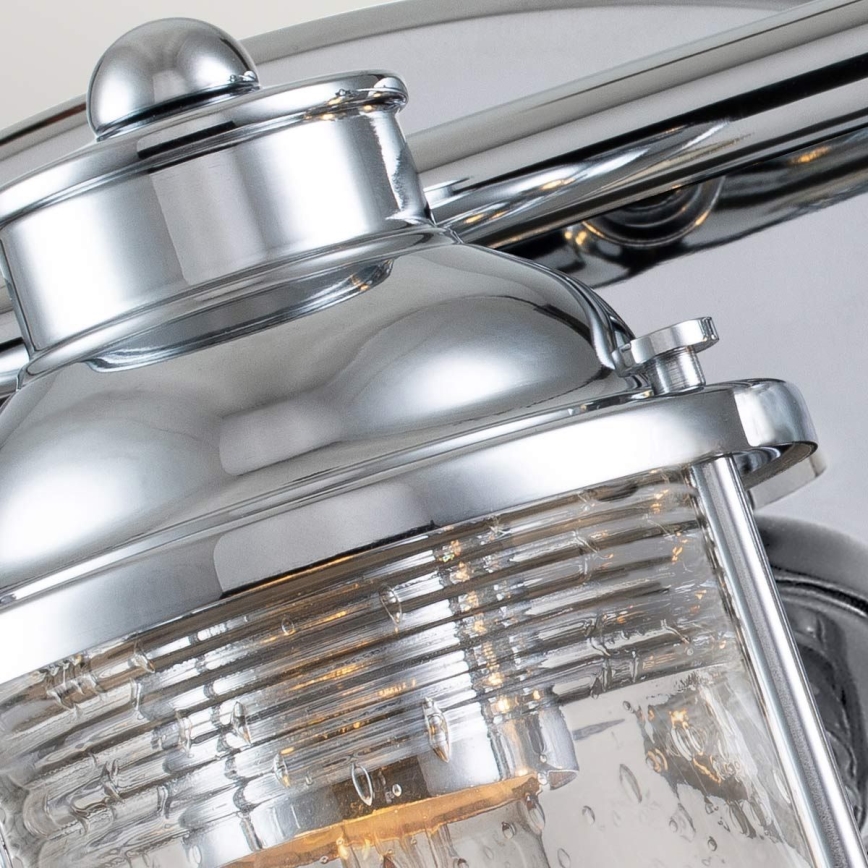 Quintiesse - Applique da esterno ASHLAND BAY 3xE27/60W/230V IP44 cromo lucido