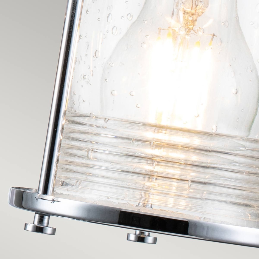 Quintiesse - Applique da esterno ASHLAND BAY 3xE27/60W/230V IP44 cromo lucido