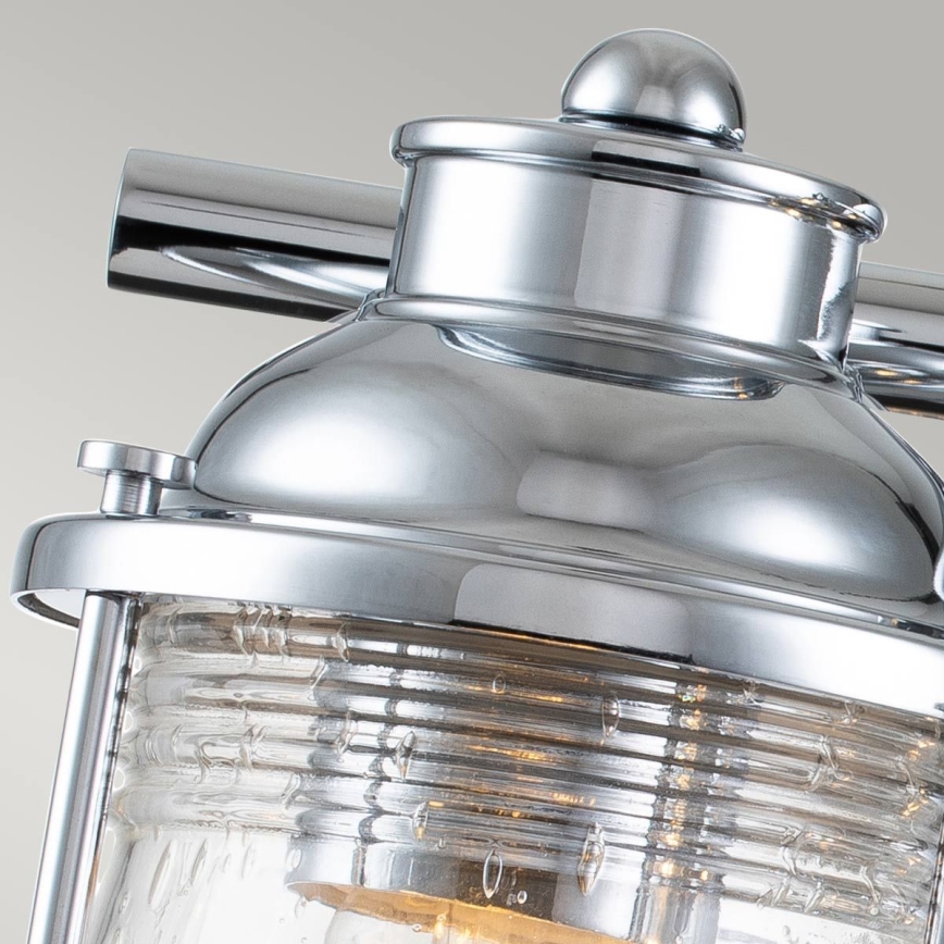 Quintiesse - Applique da esterno ASHLAND BAY 3xE27/60W/230V IP44 cromo lucido