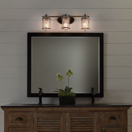 Quintiesse - Applique da esterno ASHLAND BAY 3xE27/60W/230V IP44 cromo lucido