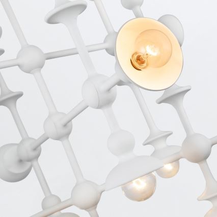 Quintiesse - Lampadario a stelo CADENCE 18xE14/40W/230V bianco