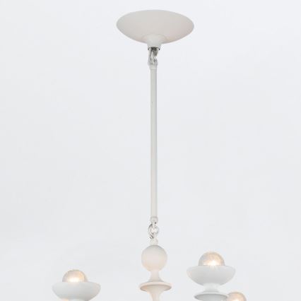 Quintiesse - Lampadario a stelo CADENCE 18xE14/40W/230V bianco