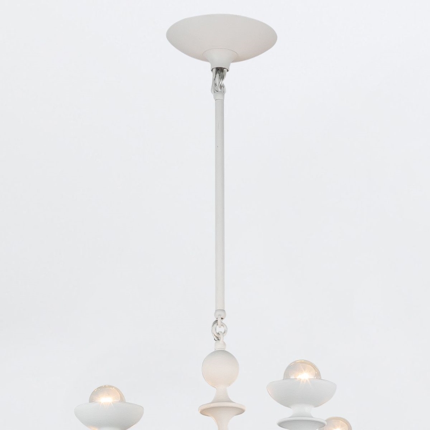 Quintiesse - Lampadario a stelo CADENCE 18xE14/40W/230V bianco