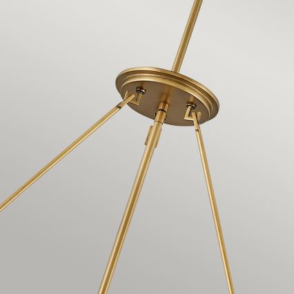 Quintiesse - Lampadario a stelo ECHELON 8xE14/40W/230V dorato