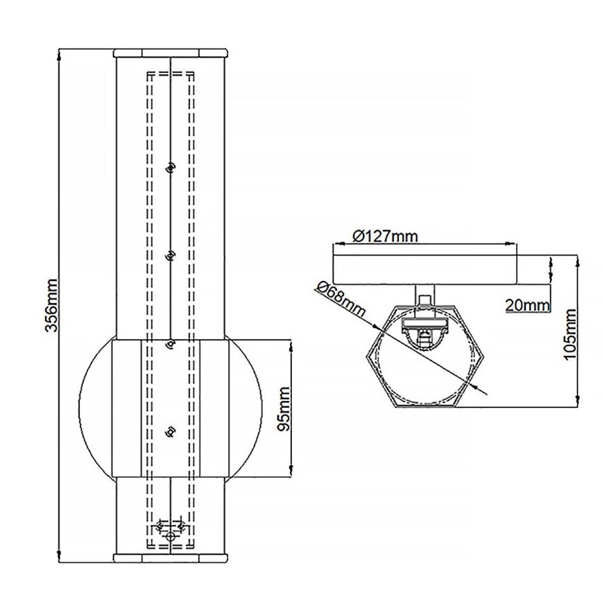 Quintiesse - Applique da bagno FACET LED/12W/230V IP44, finitura oro