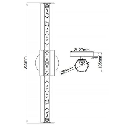 Quintiesse - Applique LED da bagno FACET 2xLED/12W/230V IP44, dorata