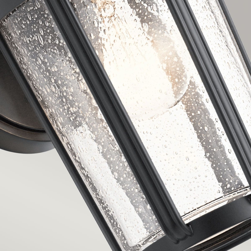 Quintiesse - Lampada da parete per esterni FAIRFIELD M 1xE27/60W/230V IP44 nera