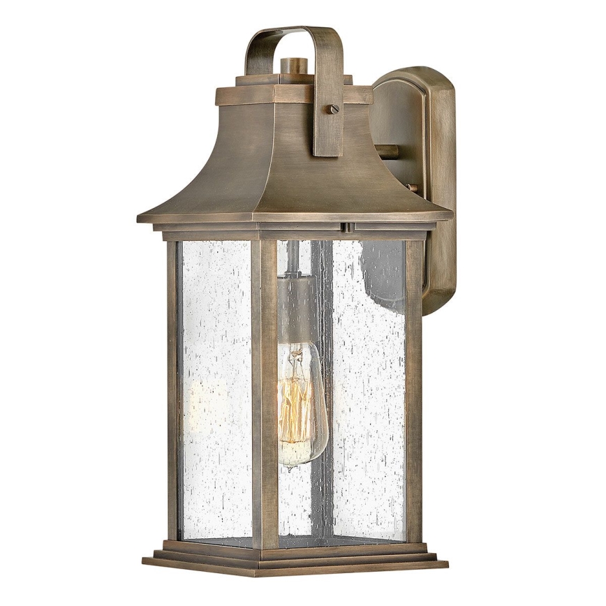 Quintiesse - Lampada da parete per esterni GRANT M 1xE27/60W/230V IP44 bronzo