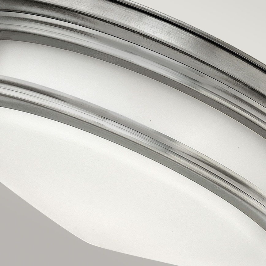 Quintiesse - Plafoniera da esterno HADRIAN 2xE27/40W/230V Ø 30,5 cm IP44 cromo opaco