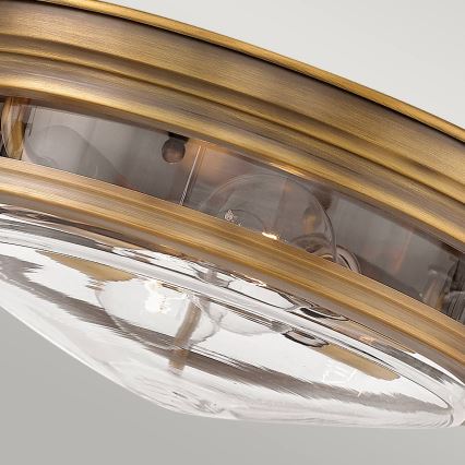 Quintiesse - Plafoniera da esterno HADRIAN 2xE27/40W/230V Ø 30,5 cm IP44 bronzo