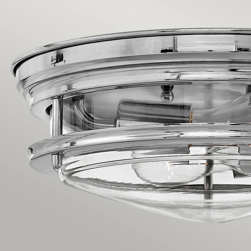 Quintiesse - Plafoniera da esterno HADRIAN 2xE27/40W/230V Ø 27,8 cm IP44 cromo lucido