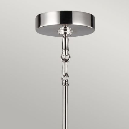Quintiesse - Lampadario a stelo HARPER 5xE14/60W/230V Ø 77,5 cm cromo lucido/fumé