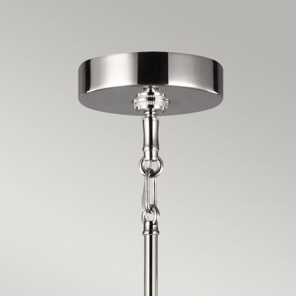 Quintiesse - Lampadario a stelo HARPER 7xE14/60W/230V Ø 81,3 cm cromo lucido/fumé