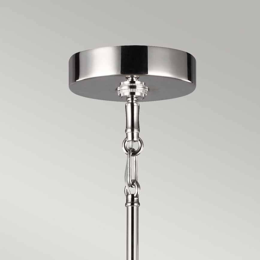 Quintiesse - Lampadario a stelo HARPER 7xE14/60W/230V Ø 81,3 cm cromo lucido/fumé
