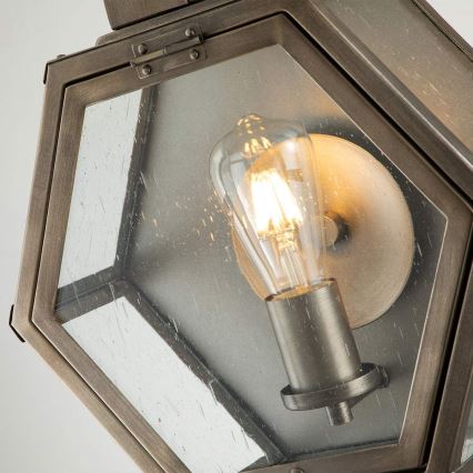 Quintiesse - Applique da esterno HEATH M 1xE27/60W/230V IP44 finitura bronzo