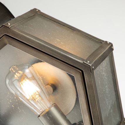 Quintiesse - Applique da esterno HEATH M 1xE27/60W/230V IP44 finitura bronzo