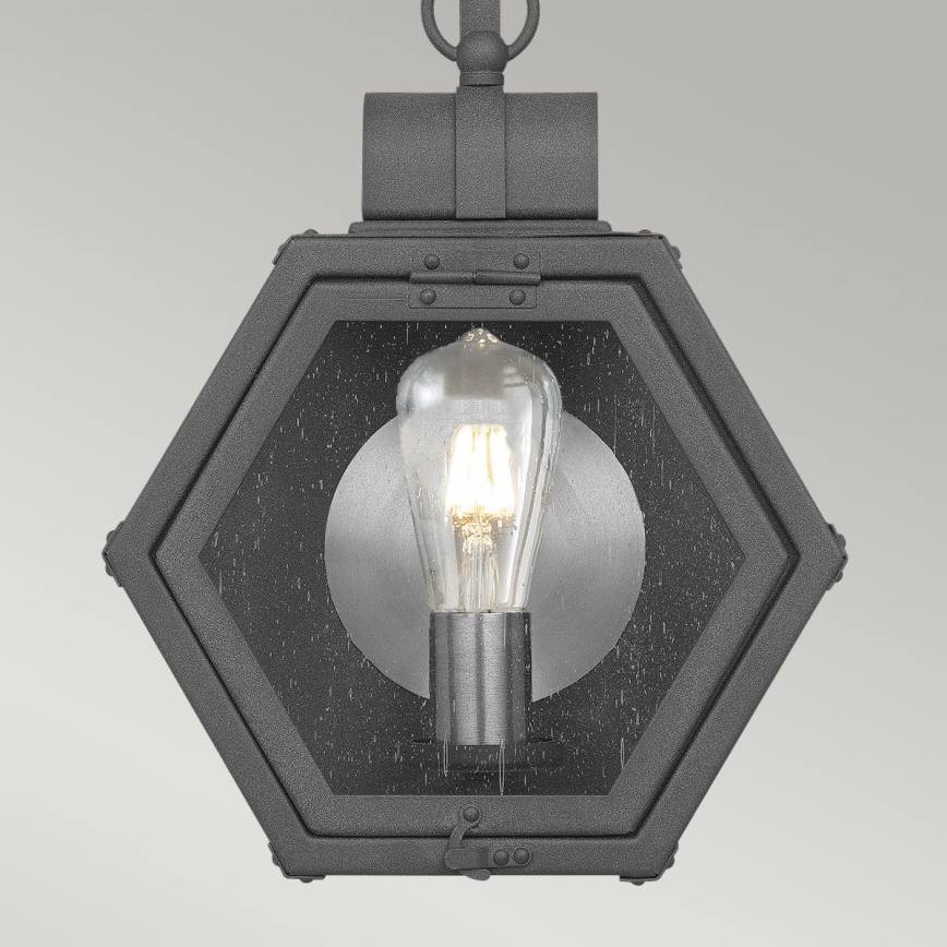 Quintiesse - Lampada da parete per esterni HEATH M 1xE27/60W/230V IP44 nero