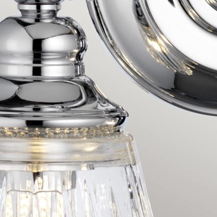 Quintiesse - Lampada da parete LED per bagno KEYNES 2xG9/3W/230V IP44 finitura cromata lucida