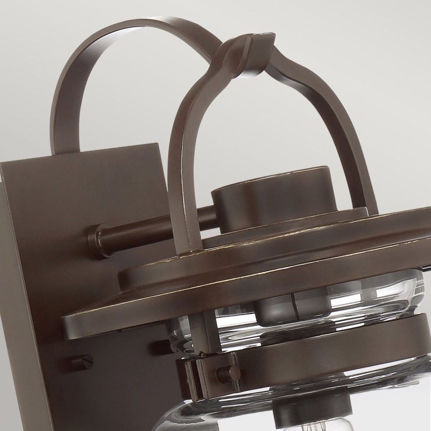 Quintiesse - Lampada da parete per esterni LASALLE M 1xE27/60W/230V IP44 bronzo