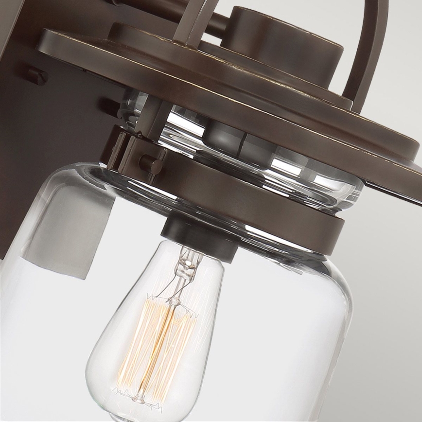 Quintiesse - Lampada da parete per esterni LASALLE M 1xE27/60W/230V IP44 bronzo