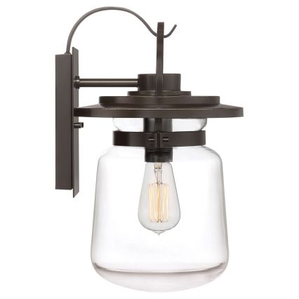 Quintiesse - Lampada da parete per esterni LASALLE M 1xE27/60W/230V IP44 bronzo