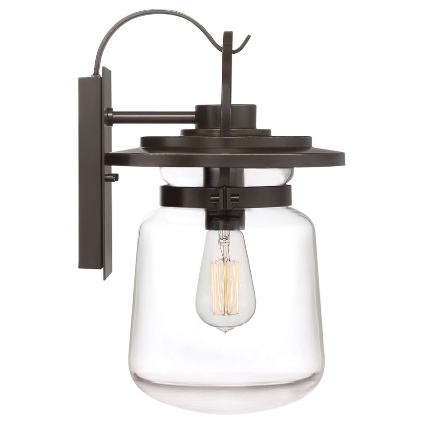 Quintiesse - Lampada da parete per esterni LASALLE M 1xE27/60W/230V IP44 bronzo