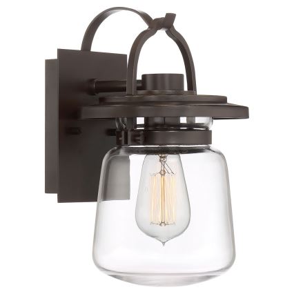 Quintiesse - Lampada da parete per esterni LASALLE S 1xE27/60W/230V IP44 bronzo