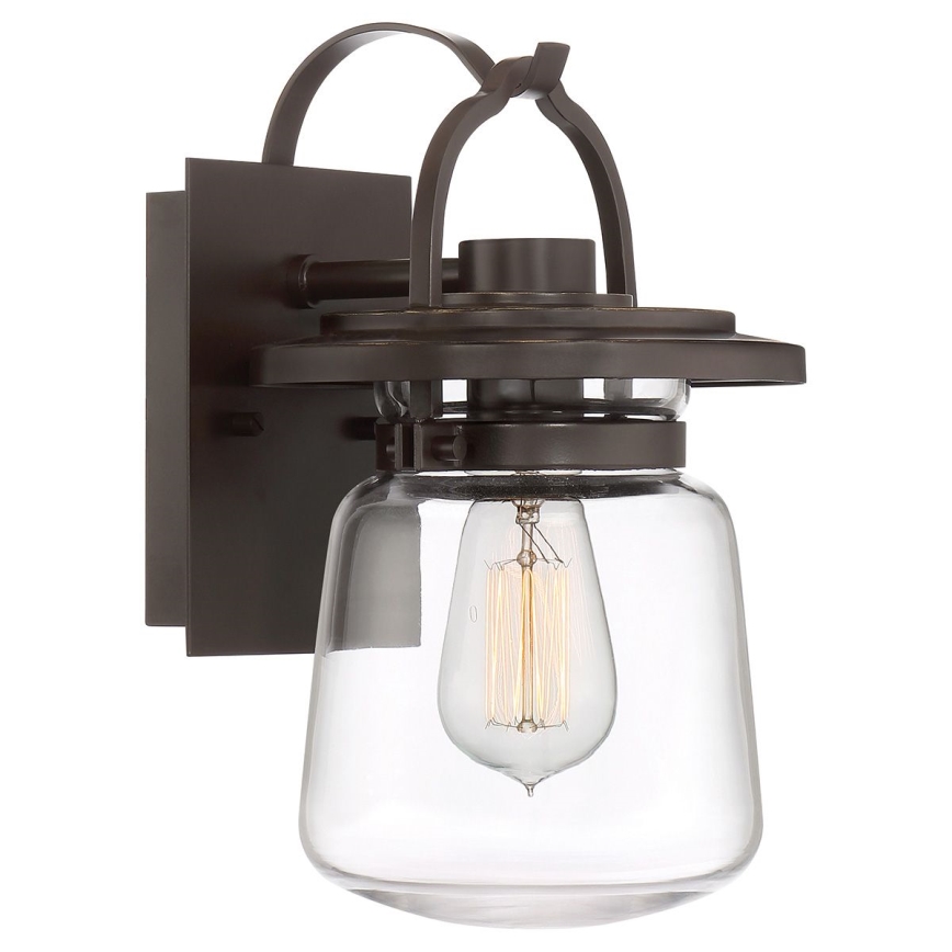 Quintiesse - Lampada da parete per esterni LASALLE S 1xE27/60W/230V IP44 bronzo