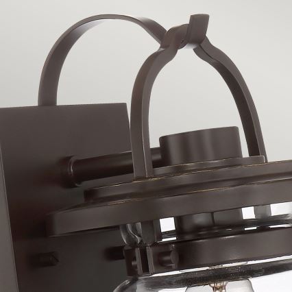 Quintiesse - Lampada da parete per esterni LASALLE S 1xE27/60W/230V IP44 bronzo