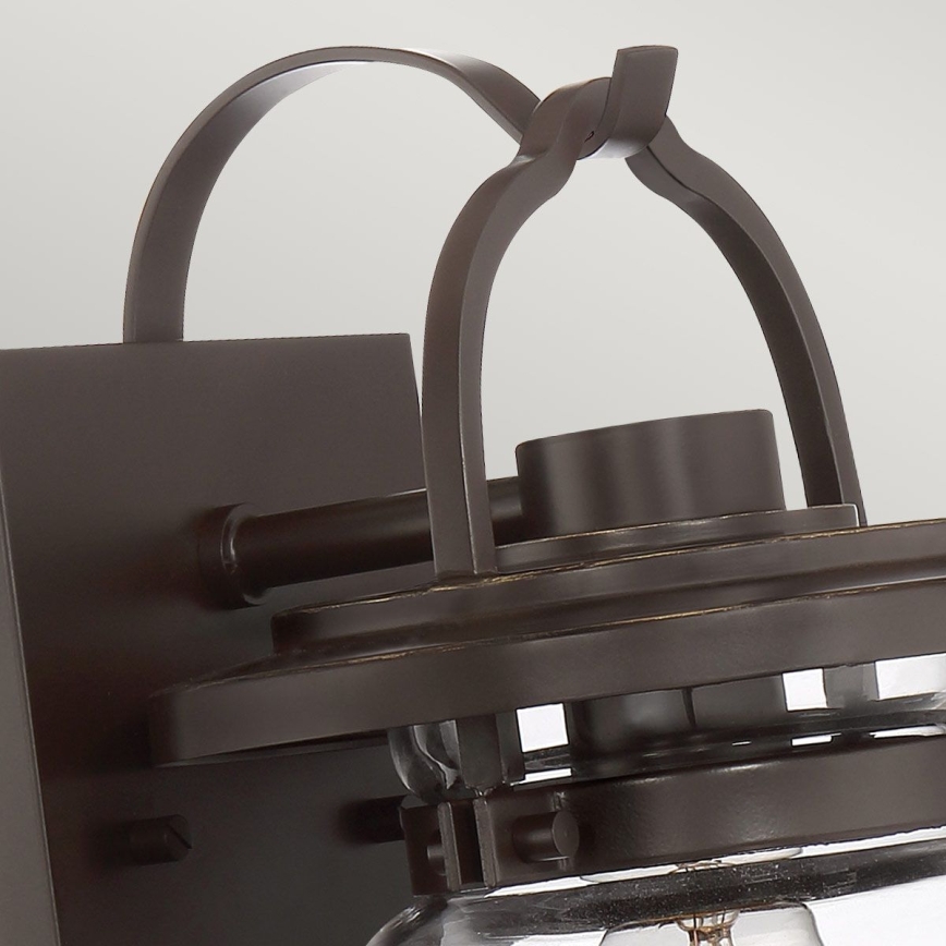 Quintiesse - Lampada da parete per esterni LASALLE S 1xE27/60W/230V IP44 bronzo