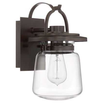 Quintiesse - Lampada da parete per esterni LASALLE S 1xE27/60W/230V IP44 bronzo