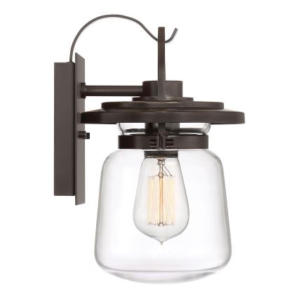Quintiesse - Lampada da parete per esterni LASALLE S 1xE27/60W/230V IP44 bronzo