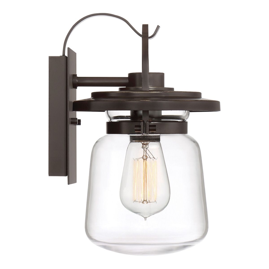 Quintiesse - Lampada da parete per esterni LASALLE S 1xE27/60W/230V IP44 bronzo