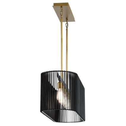 Quintiesse - Lampadario a stelo LINARA 5xE27/60W/230V nero/oro