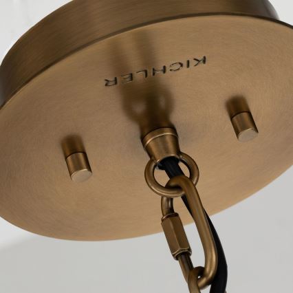 Quintiesse - Lampadario a stelo LINARA 1xE27/60W/230V Ø 15,2 cm nero/oro