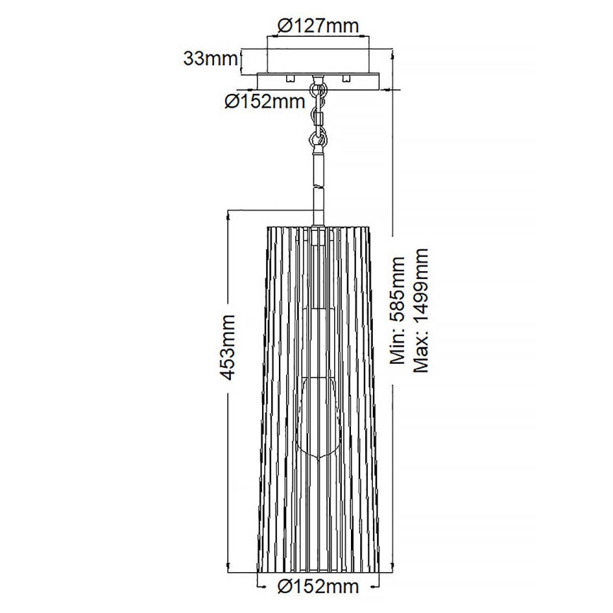 Quintiesse - Lampadario a stelo LINARA 1xE27/60W/230V Ø 15,2 cm nero/oro
