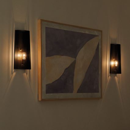 Quintiesse - Applique da parete LINARA 1xE27/60W/230V nero/oro