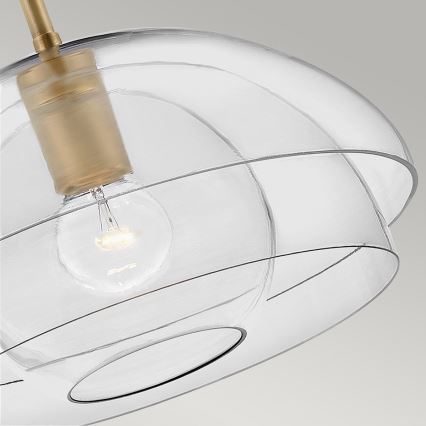 Quintiesse - Lampada a sospensione con asta LOTUS 1xE27/60W/230V Ø 40,7 cm oro