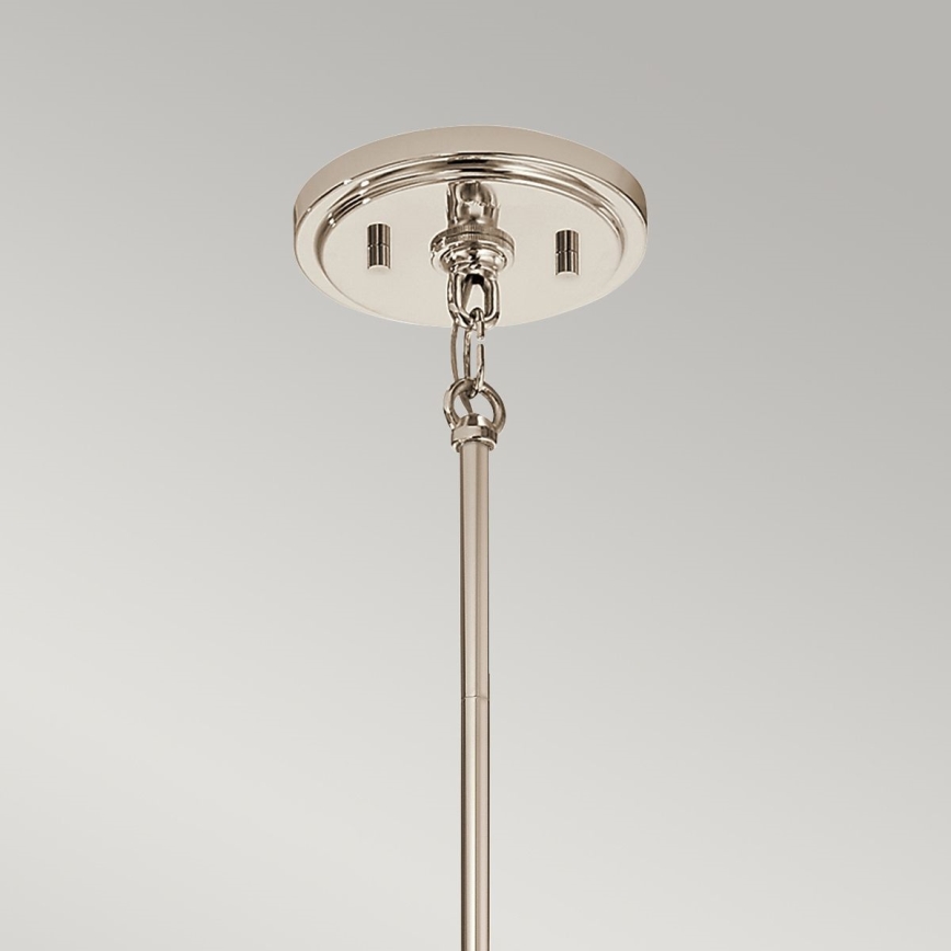 Quintiesse - Lampadario su asta MARILYN 1xE27/60W/230V diam. 19,5 cm cromo lucido/nero