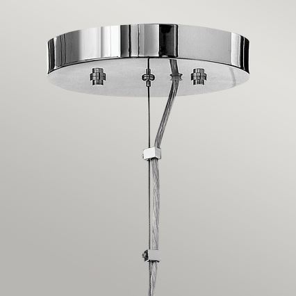 Quintiesse - Lampadario LED sospeso su cavo MONDO 3xG9/3W/230V Ø 45,7 cm cromo lucido