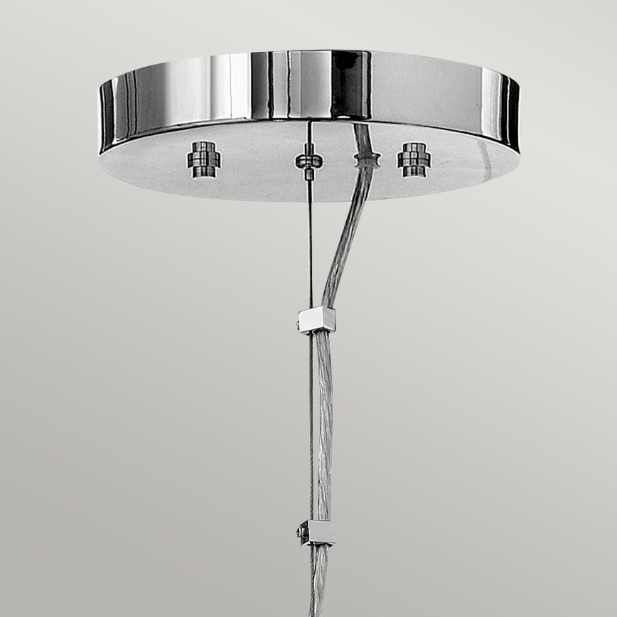 Quintiesse - Lampadario LED sospeso su cavo MONDO 3xG9/3W/230V Ø 45,7 cm cromo lucido