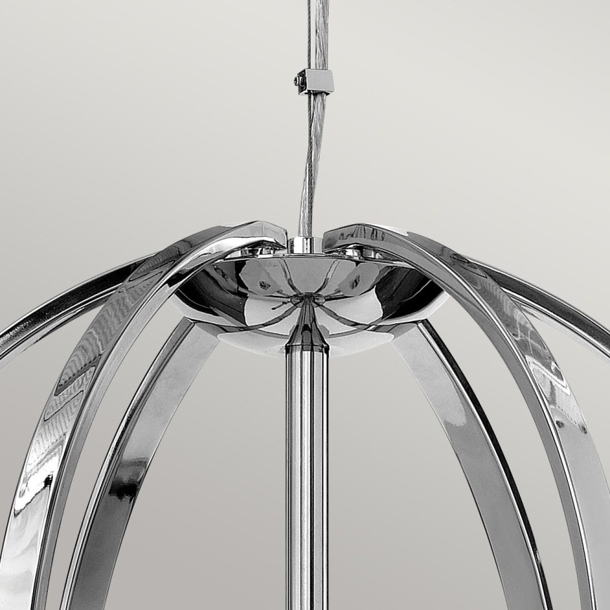 Quintiesse - Lampadario LED sospeso su cavo MONDO 3xG9/3W/230V Ø 45,7 cm cromo lucido