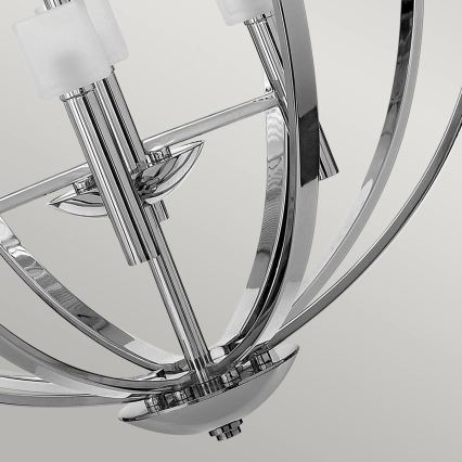 Quintiesse - Lampadario LED a sospensione MONDO 8xG9/3W/230V Ø 71,3 cm cromo lucido