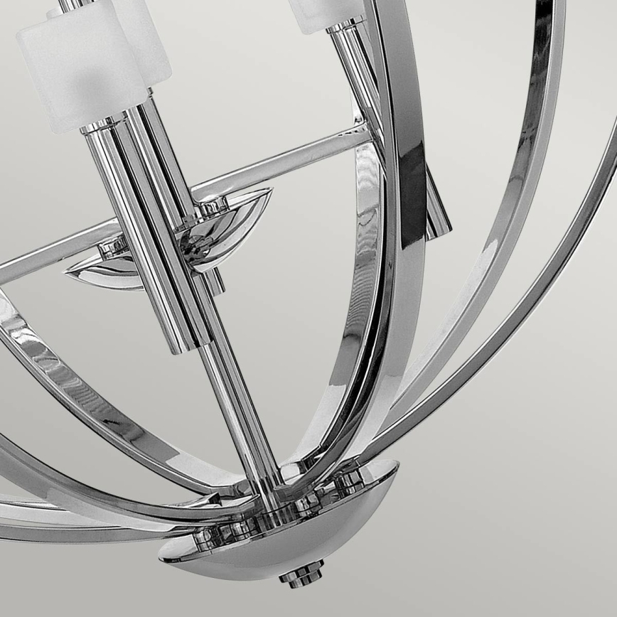 Quintiesse - Lampadario LED a sospensione MONDO 8xG9/3W/230V Ø 71,3 cm cromo lucido