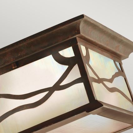 Quintiesse - Plafoniera da esterno MORRIS 2xE27/60W/230V IP44 bronzo