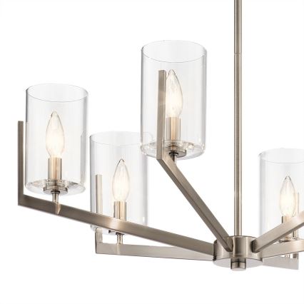 Quintiesse - Lampadario a stelo NYE 6xE14/40W/230V Ø 71,1 cm cromo opaco