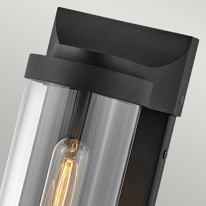 Quintiesse - Lampada da parete per esterni PEARSON M 1xE27/60W/230V IP44 nera