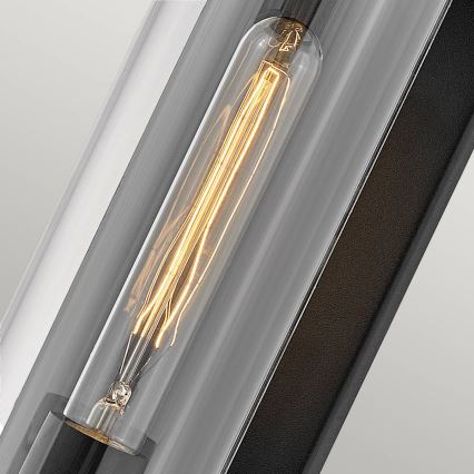 Quintiesse - Lampada da parete per esterni PEARSON M 1xE27/60W/230V IP44 nera